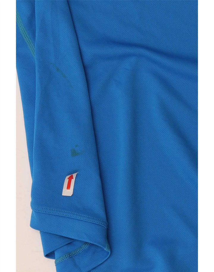 Nike Homme Dri Fit T-Shirt Haut Bleu Moyen Polyester