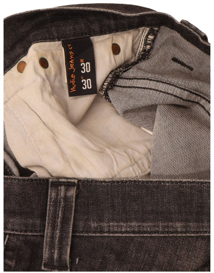 NUDIE Jean Slim Femme W30 L30 Gris Coton
