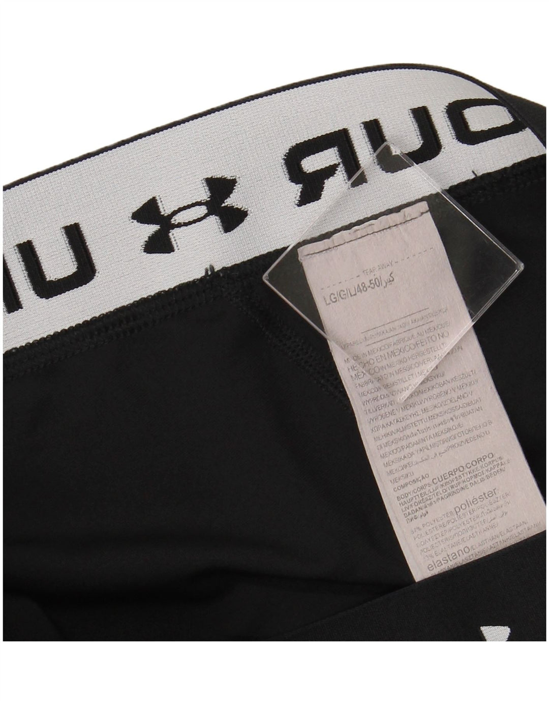 UNDER ARMOUR Legging graphique pour femme UK 44 Large Noir Polyester