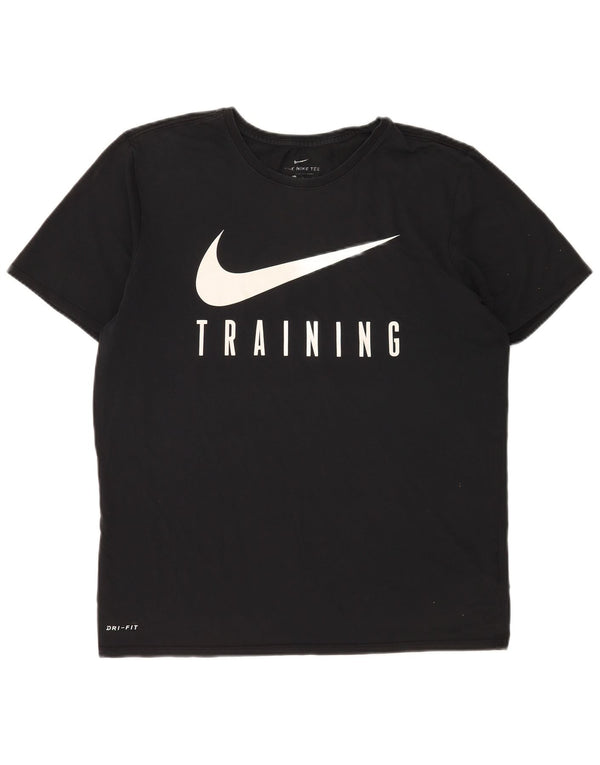 Nike Hommes Dri Fit Graphic T-Shirt Haut Large Noir Coton
