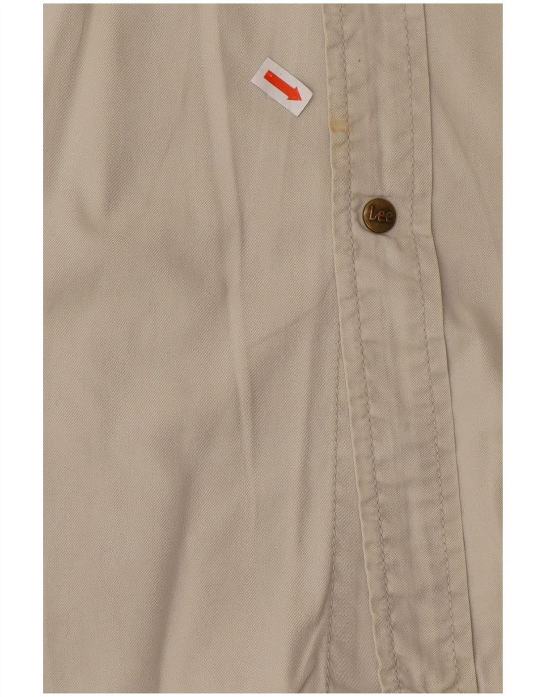 LEE Chemise Homme Large Beige Coton Western