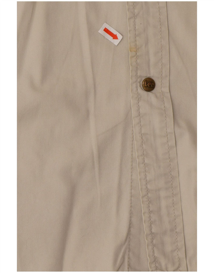 LEE Chemise Homme Large Beige Coton Western