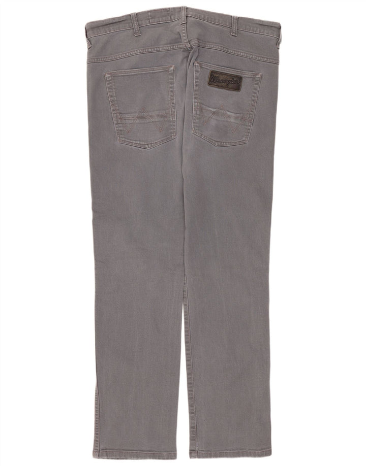 Wrangler Jean Droit Spencer Homme W34 L32 Gris Coton
