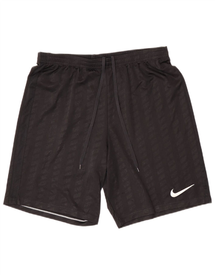 Short de sport Nike pour hommes, grand, noir, polyester