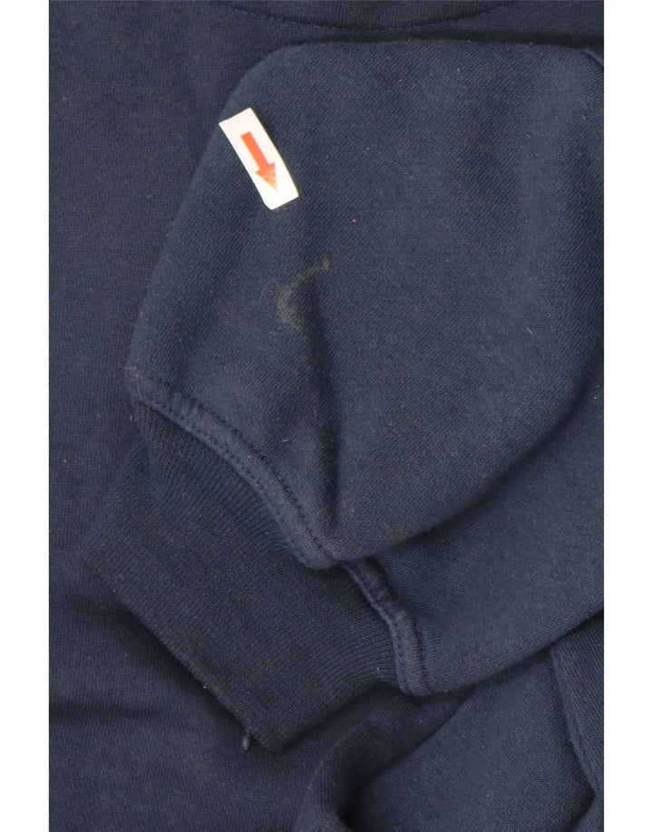 Ellesse Sweat-shirt à col zippé pour homme en coton bleu marine Taille L
