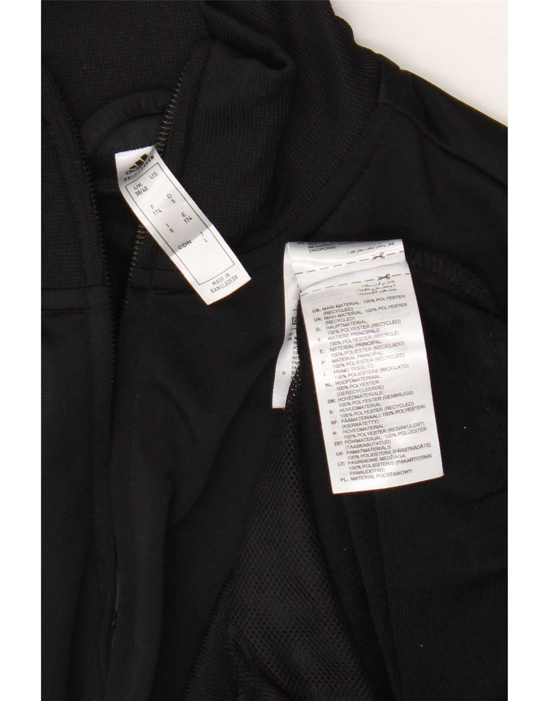 Adidas Veste de survêtement graphique pour homme UK 38/40 Noir moyen Polyester