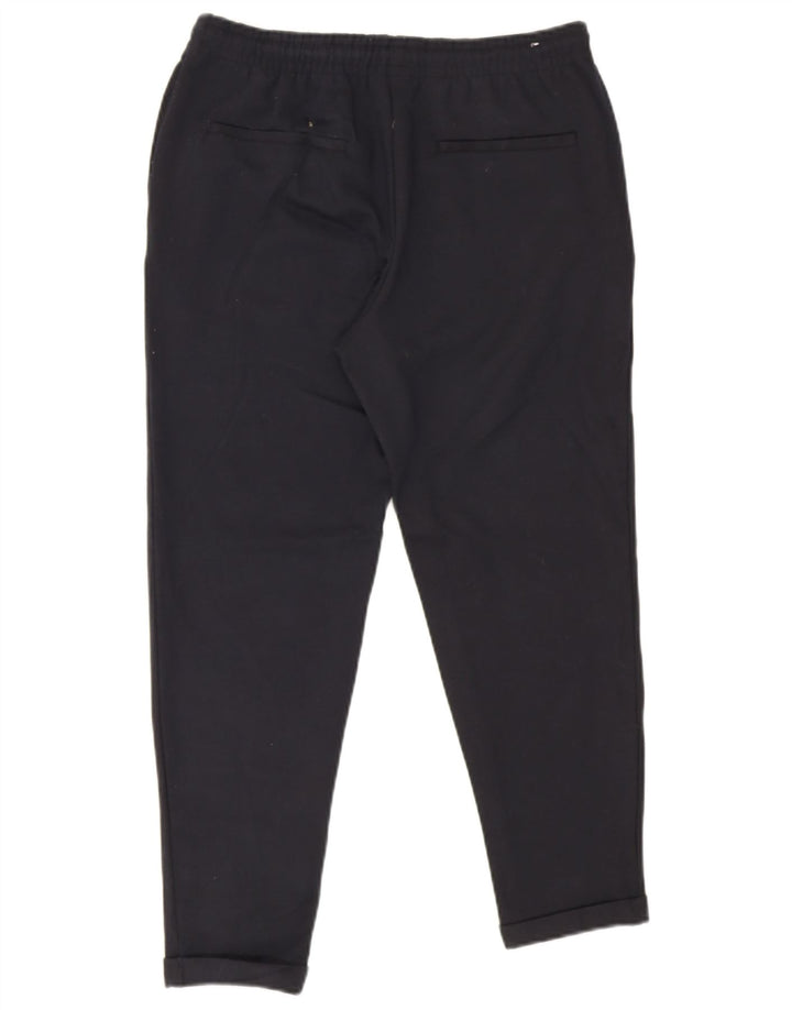 Zara Pantalon De Survêtement Court Homme Bleu Marine Moyen Polyester