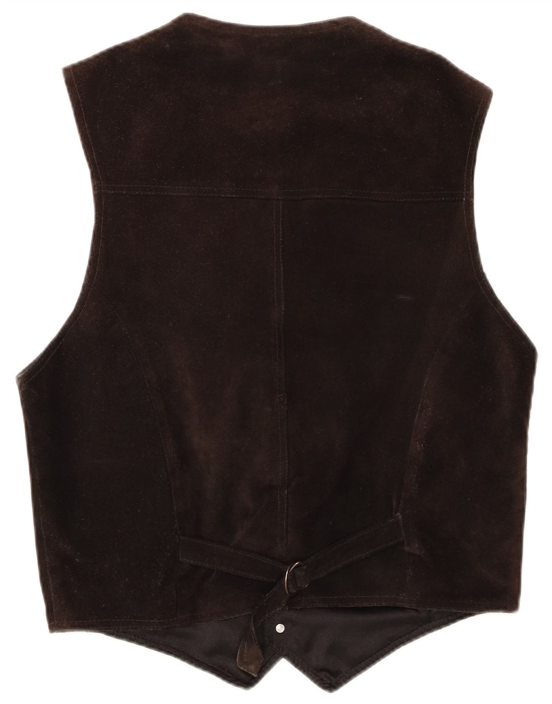gilet en daim homme vintage EU 48 cuir marron moyen
