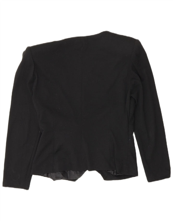 Luisa Spagnoli Femme Cardigan Top IT 46 Large Noir Laine