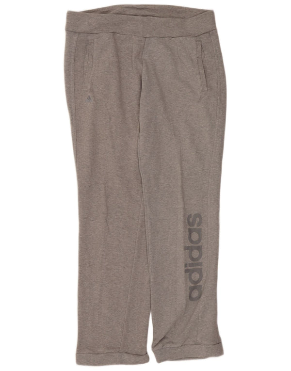 ADIDAS Pantalon de survêtement graphique pour femme UK 12/14 Gris moyen
