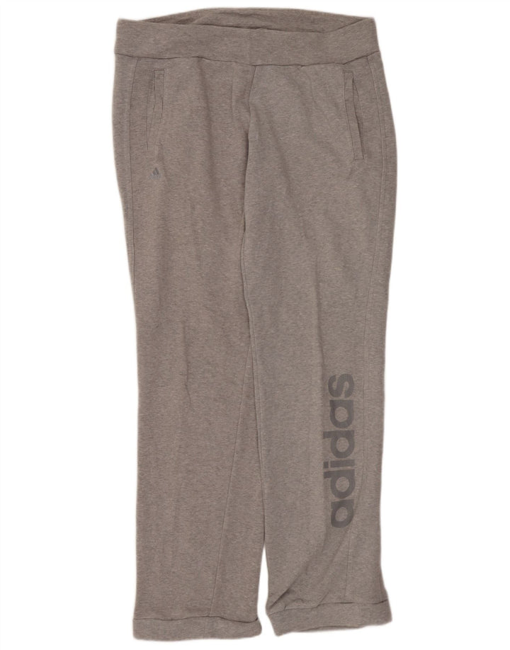 ADIDAS Pantalon de survêtement graphique pour femme UK 12/14 Gris moyen