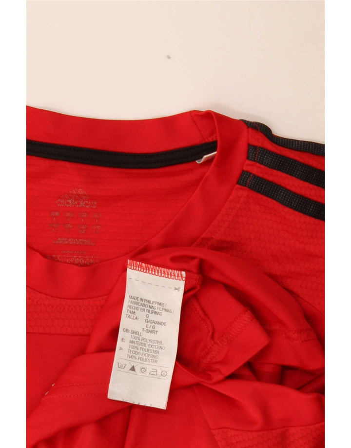 Adidas Hommes 3D Arc T-Shirt Haut Grand Rouge Polyester