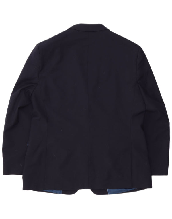Tommy Hilfiger Veste Blazer 2 Boutons Homme UK 44 2XL Bleu Marine Laine