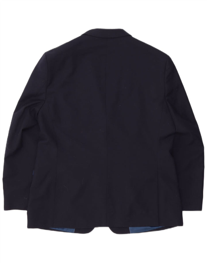 Tommy Hilfiger Veste Blazer 2 Boutons Homme UK 44 2XL Bleu Marine Laine