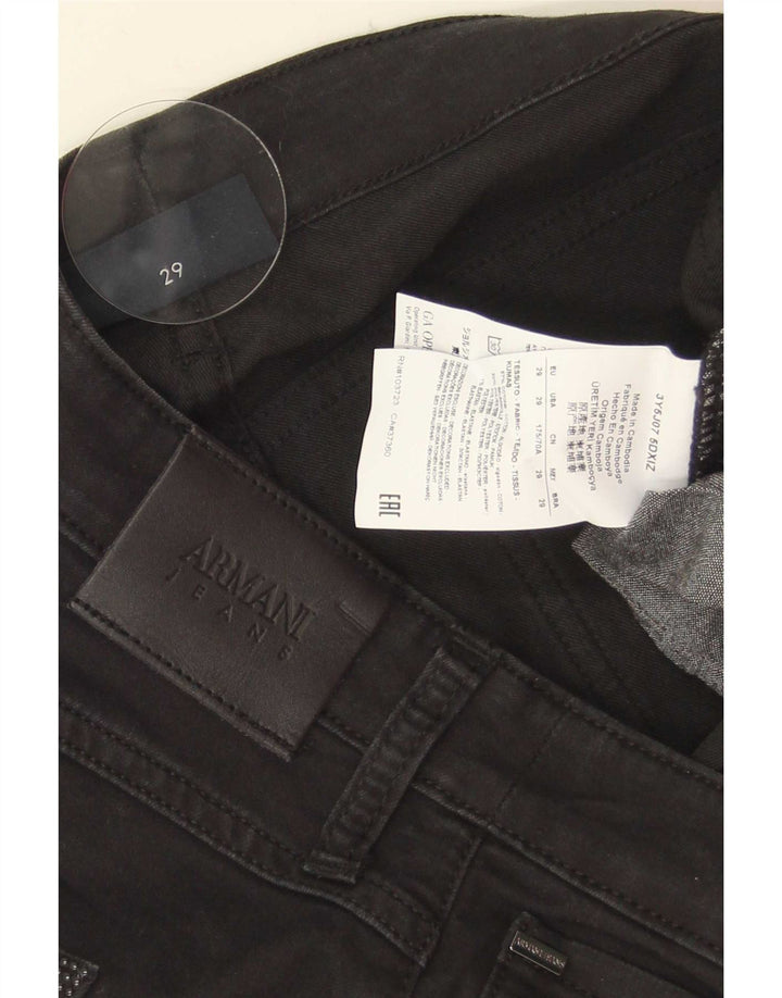 Armani Femme Jean Évasé W29 L35 Coton Noir