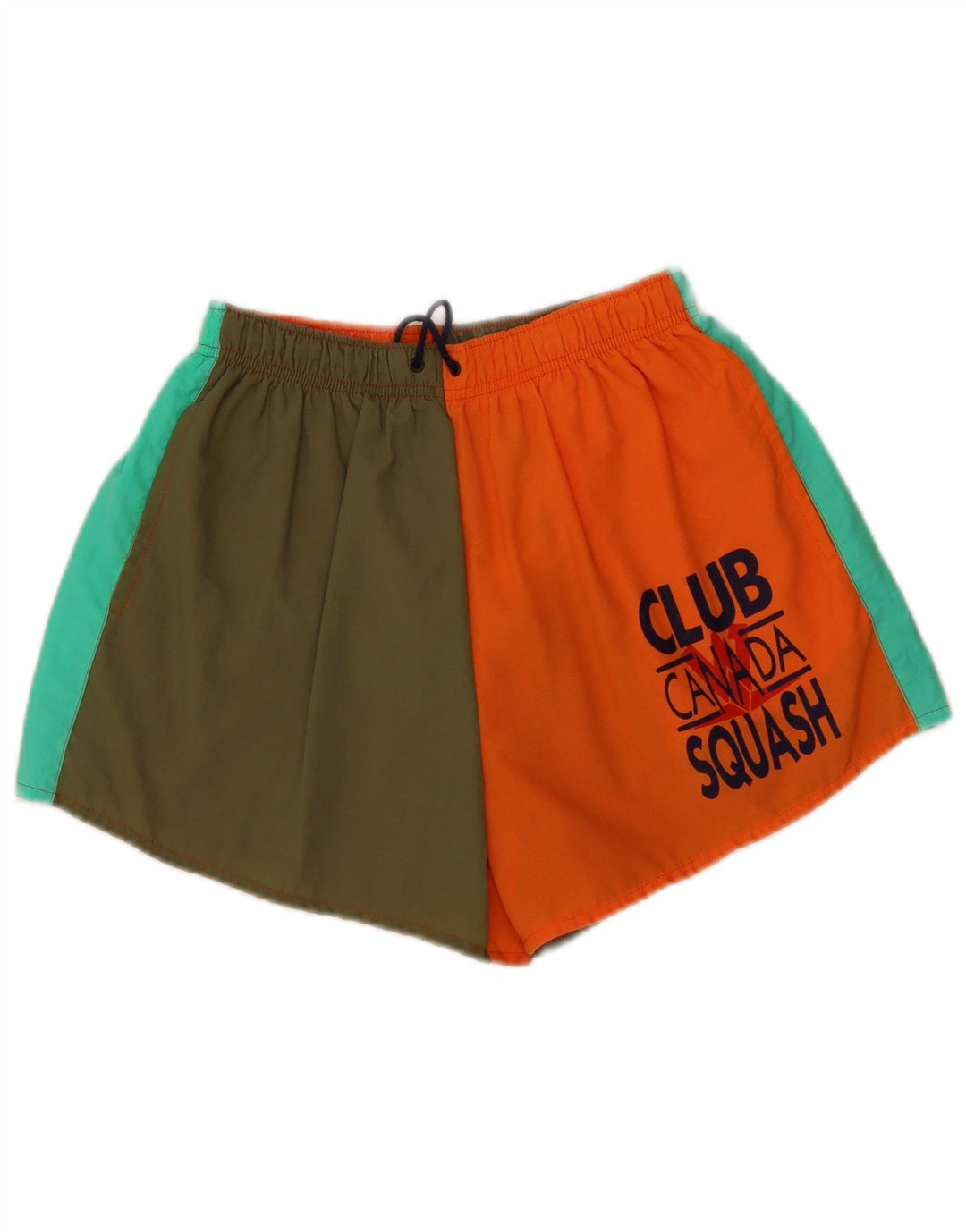 Short de sport graphique vintage pour hommes, petit color block multicolore