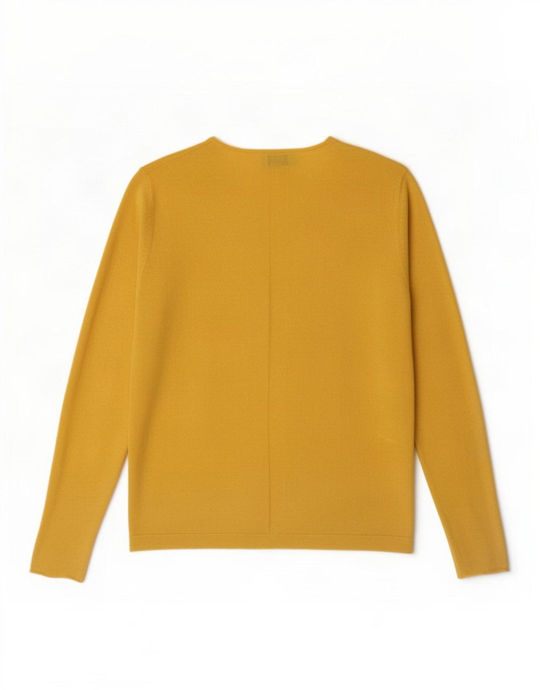 Jigsaw Femme Top Manches Longues UK 10 Petit Jaune Polyamide