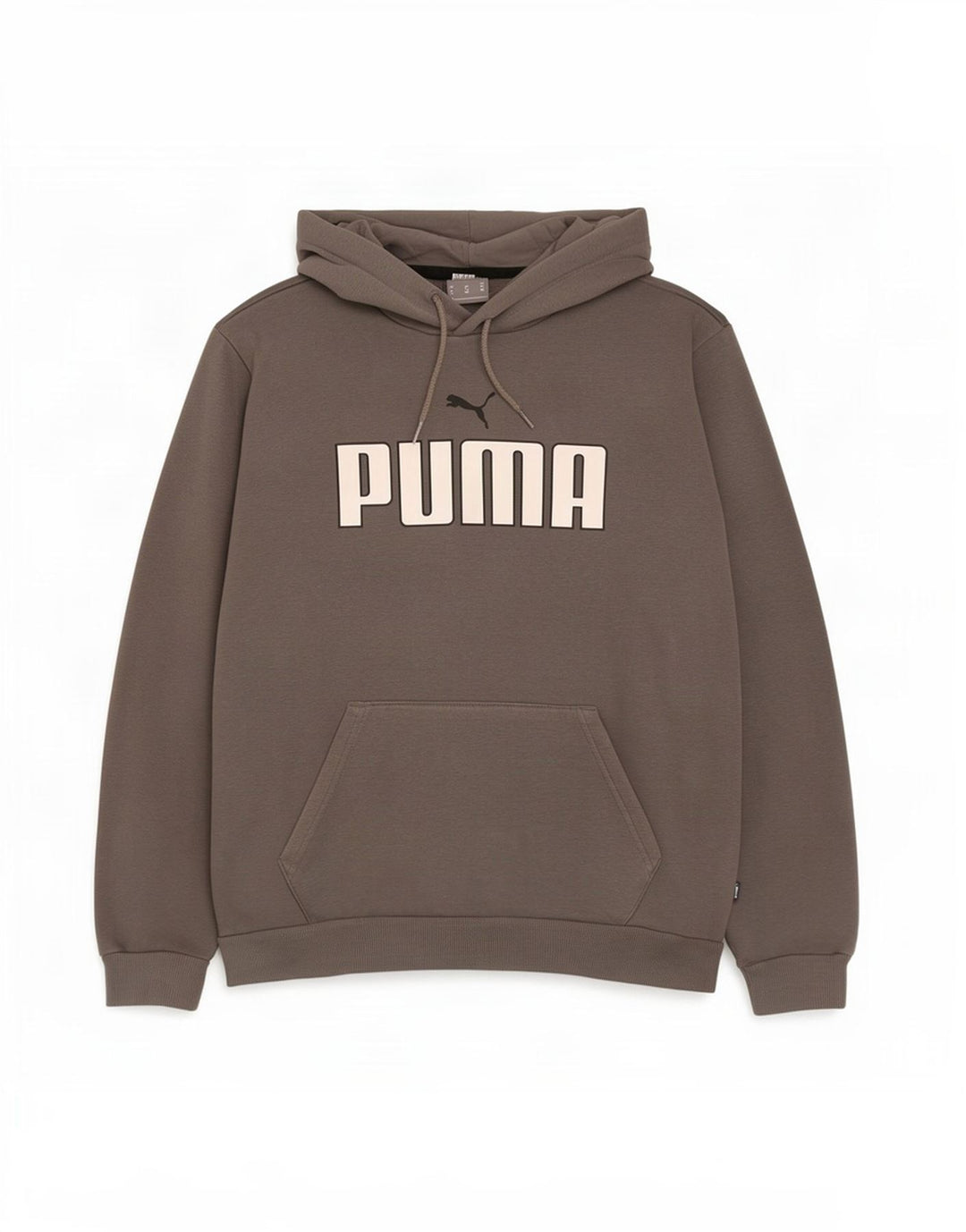 Puma Pull à Capuche Graphique Homme Gris Moyen Coton