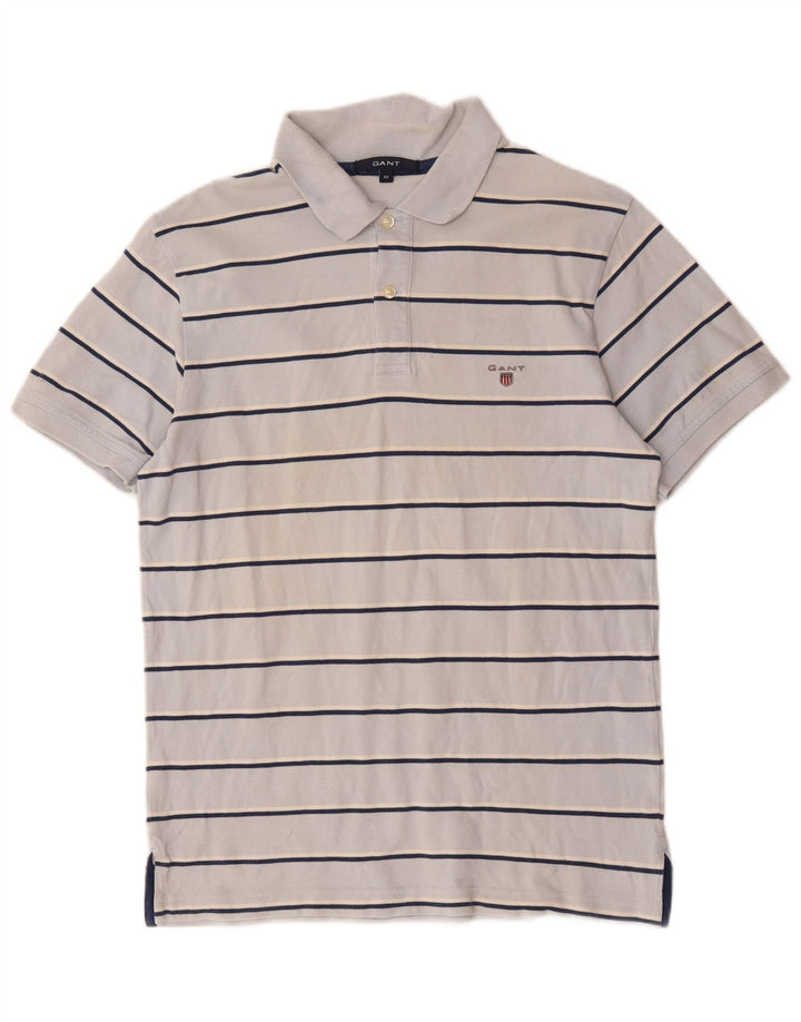 Gant Polo Homme Bleu Moyen Rayé Coton