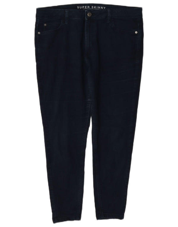 Marks & Spencer Jean skinny court pour femme UK 16 Large W34 L25 Bleu marine