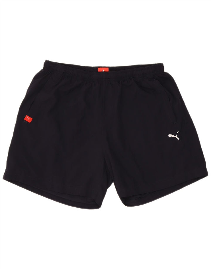 Puma Short de Sport Homme XL Bleu Marine Polyester
