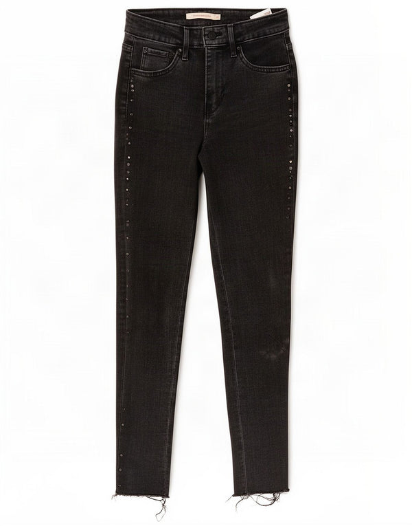 Levi's Femme 721 Jean skinny taille haute W25 L28 Coton noir