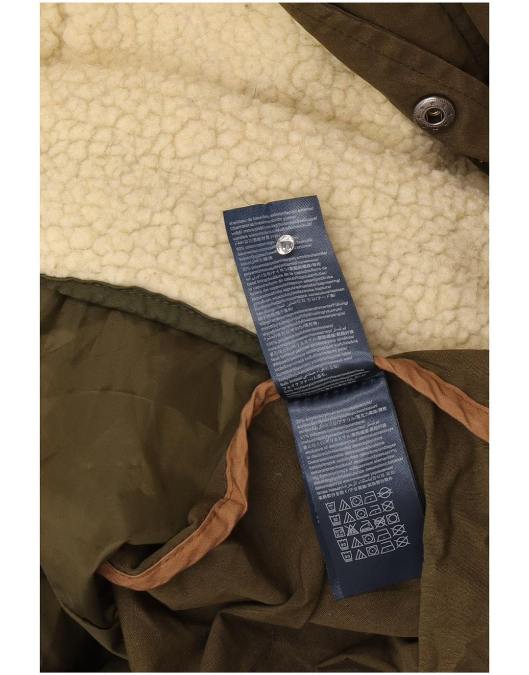 Tommy Hilfiger Parka à capuche pour homme UK 44 2XL Kaki Polyester