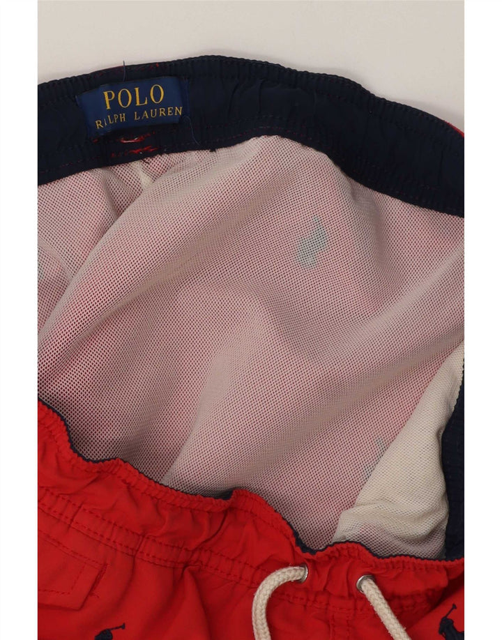 Polo Ralph Lauren Short de bain graphique homme petit rouge polyester