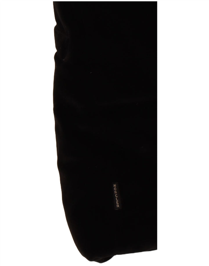 Moncler Veste matelassée en velours surdimensionnée pour femme Taille 0 XS Coton noir