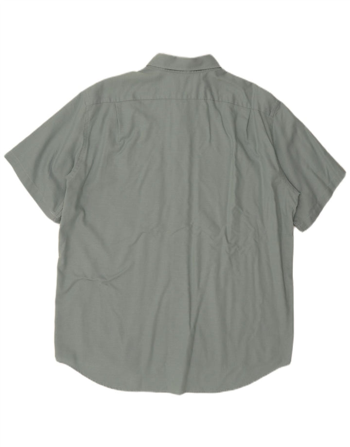 Lacoste Chemise à manches courtes pour hommes Taille 45 XL Vert
