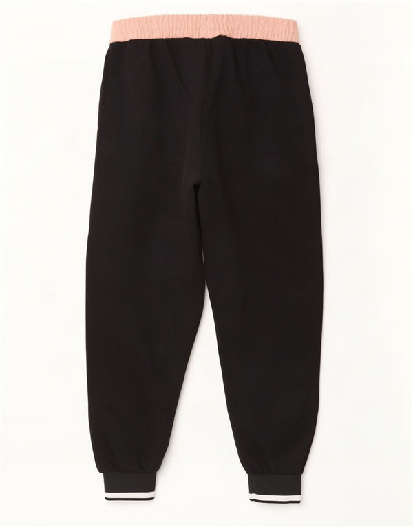Zara Pantalon de survêtement pour femme Joggers UK 12 Medium Noir Colourblock