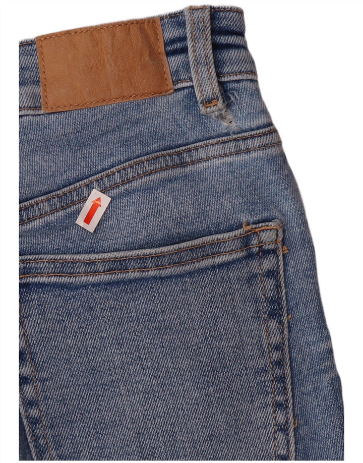 Zara Jean skinny taille haute pour femme EU 38 Small W28 L27 Bleu classique