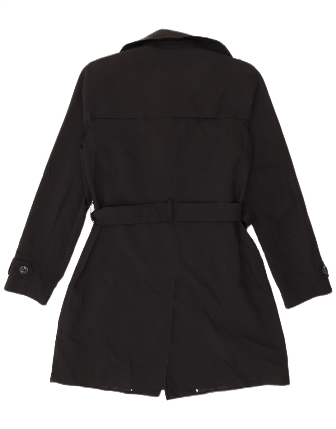 Marks & Spencer Trench-Coat Femme UK 12 Medium Noir Polyester