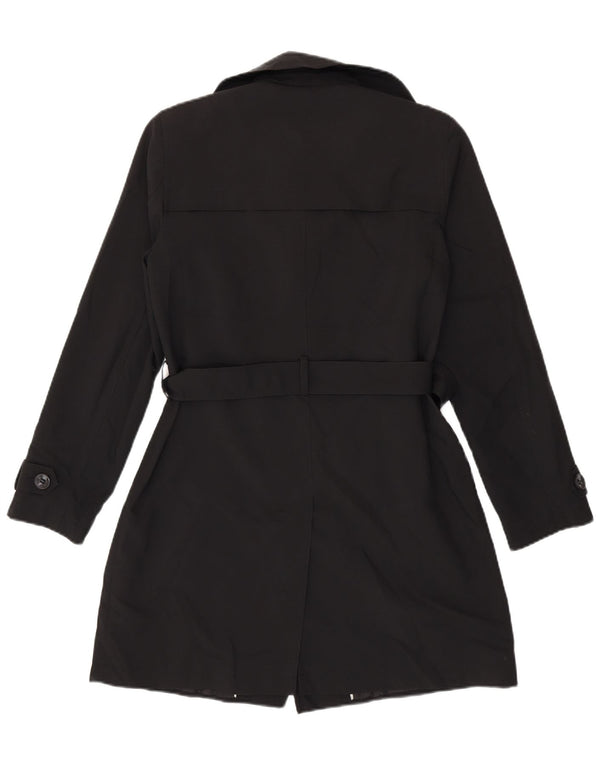 Marks & Spencer Trench-Coat Femme UK 12 Medium Noir Polyester