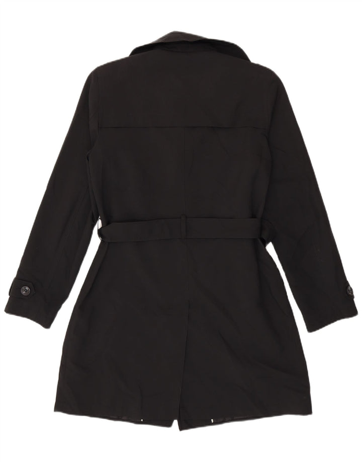 Marks & Spencer Trench-Coat Femme UK 12 Medium Noir Polyester