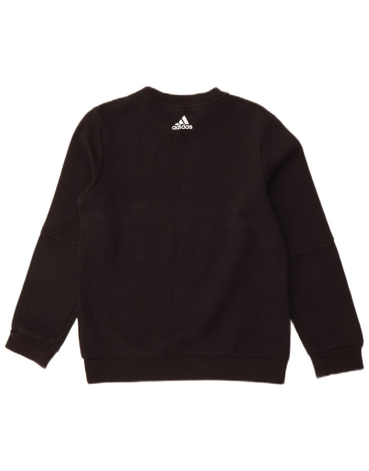 ADIDAS Sweat-shirt graphique pour garçon 11-12 ans Noir Colourblock Coton