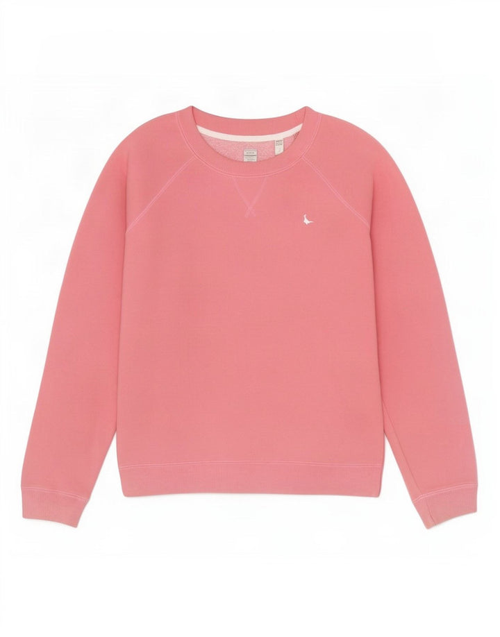 Jack Wills Sweat-shirt surdimensionné pour femme UK 8 Petit coton rose