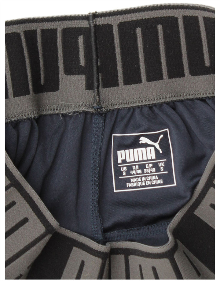 Puma Short de sport homme petit bleu marine polyester