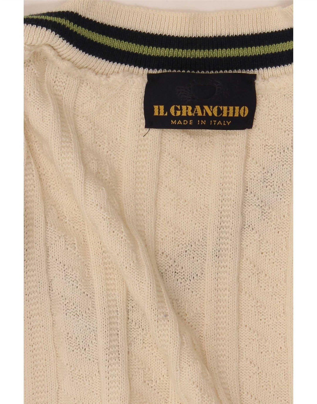 Il Granchio Pull Col V Homme Blanc Cassé Moyen