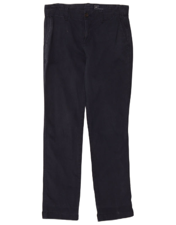 Gap Pantalon Chino Slim Femme US 0 XS W28 L28 Bleu Marine Coton