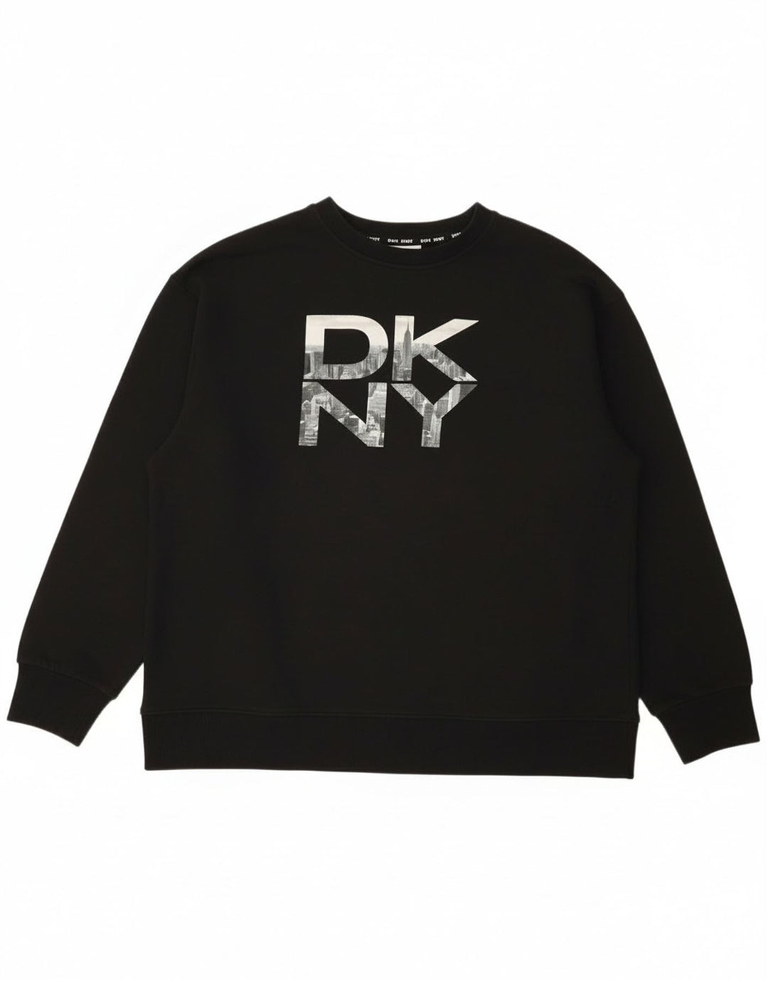 Dkny Sweat-shirt graphique pour homme en coton noir moyen