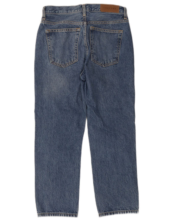 Topshop Womens Editor Tapered Jeans UK 8 W26 L28 Bleu Coton