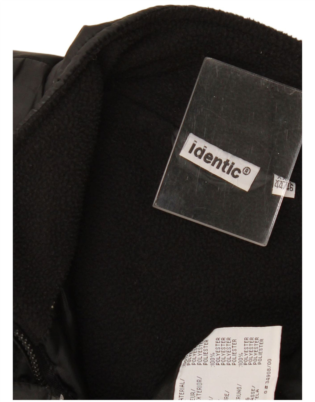 Identic Gilet Rembourré Homme UK 44 2XL Noir Polyester