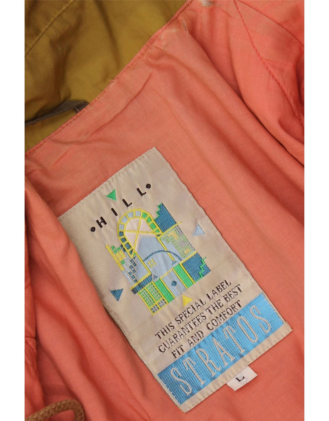 Stratos Veste Bomber Homme UK 40 Large Kaki Polyester