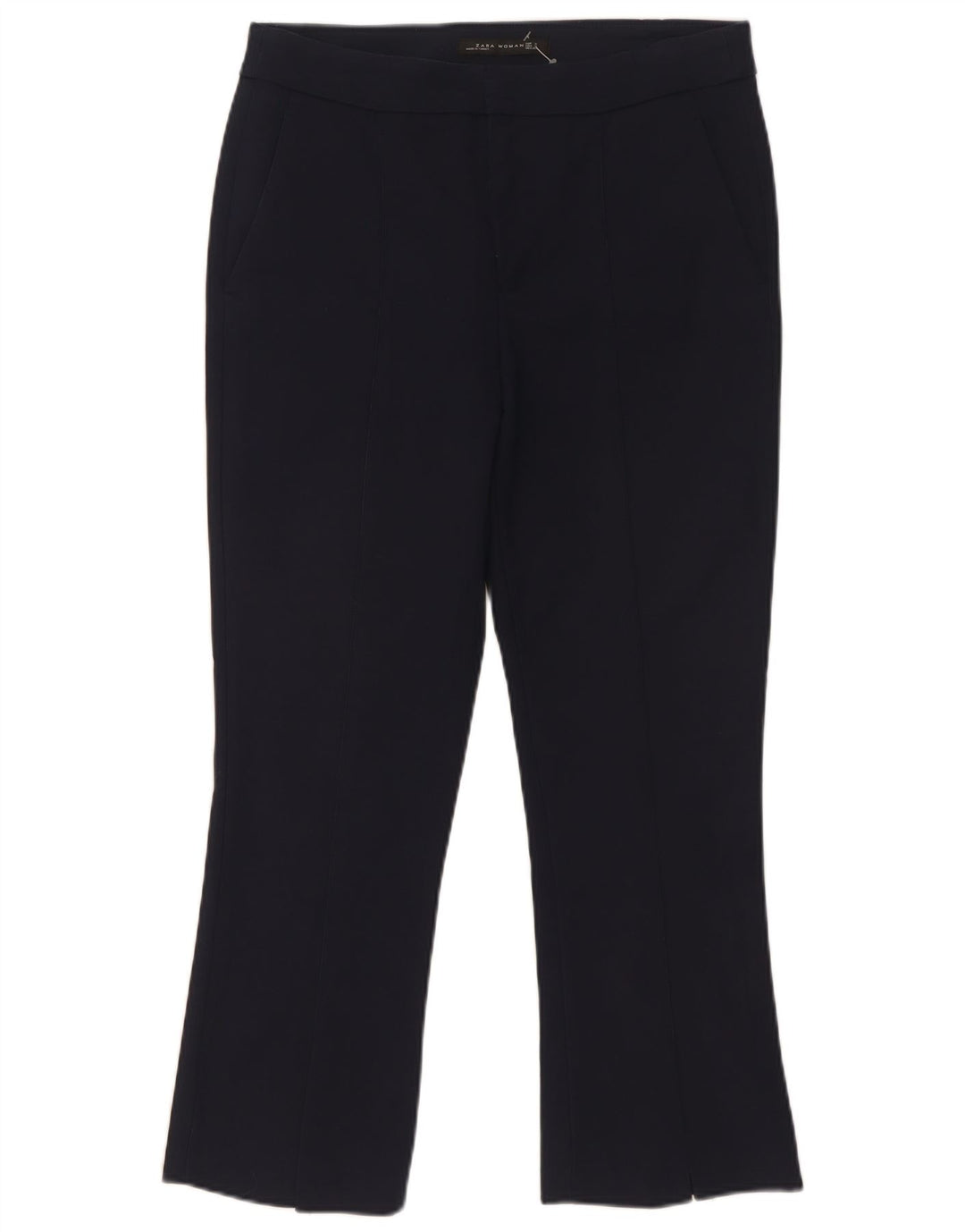Zara Pantalon Chino Bootcut Femme Petit W29 L26 Bleu Marine