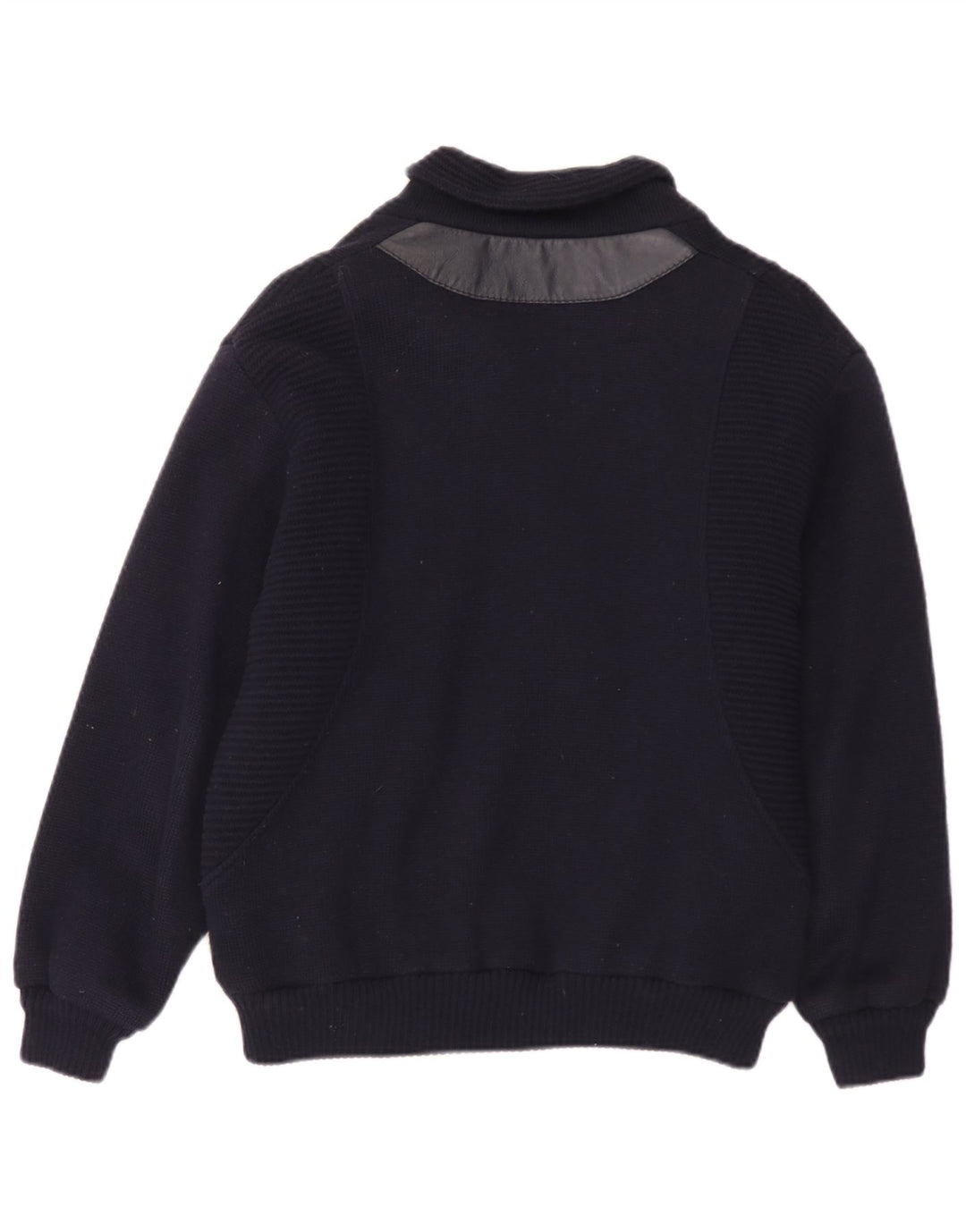 Jockey Mens Knit Bomber Jacket EU 48 Small Bleu Marine Polyacrylique