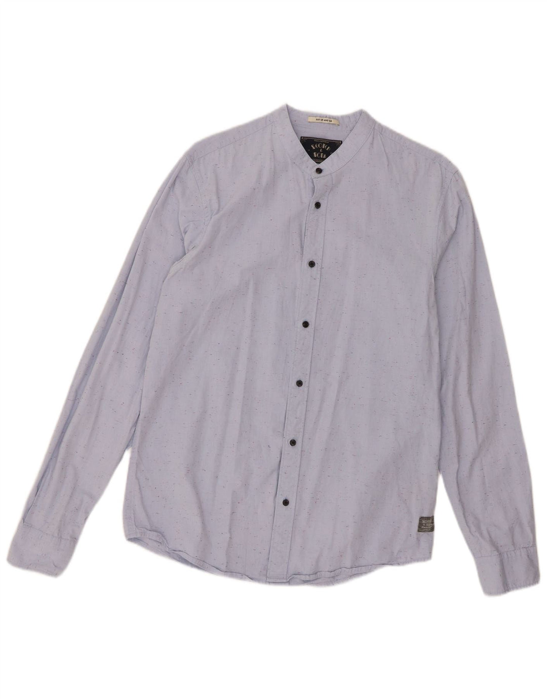 Scotch & Soda Chemise Homme Bleu Moyen Moucheté Coton