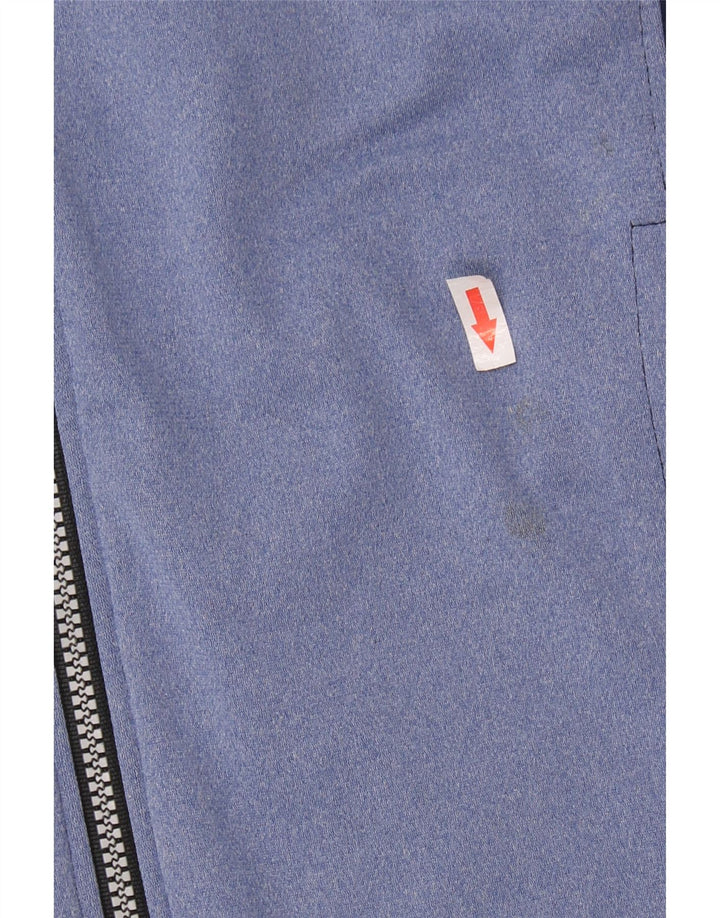 ASICS Veste de survêtement graphique pour hommes, grand, bleu marine, colour block