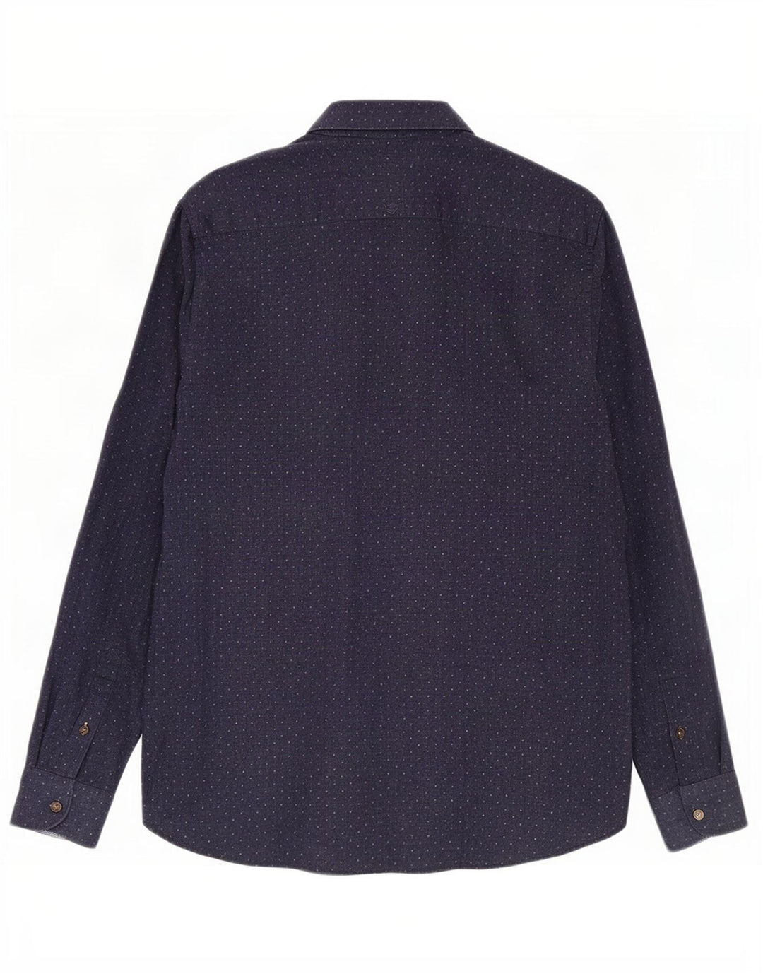 Ted Baker Chemise Homme Taille 4 Grand Coton Tacheté Bleu Marine