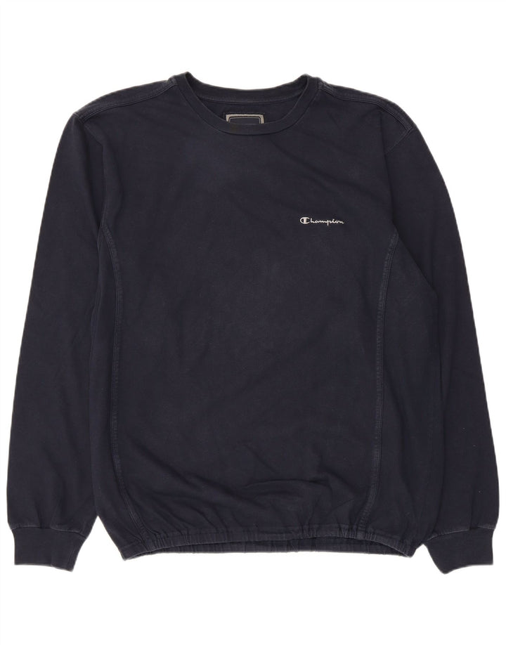 Champion Haut Homme Manches Longues XL Bleu Marine Coton